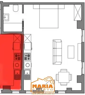 Cuina de Apartament en venda en Málaga