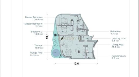 Sofisticado apartamento de lujo de 2 dormitorios en Casa Pacha Residences, Ibiza, imatge 2