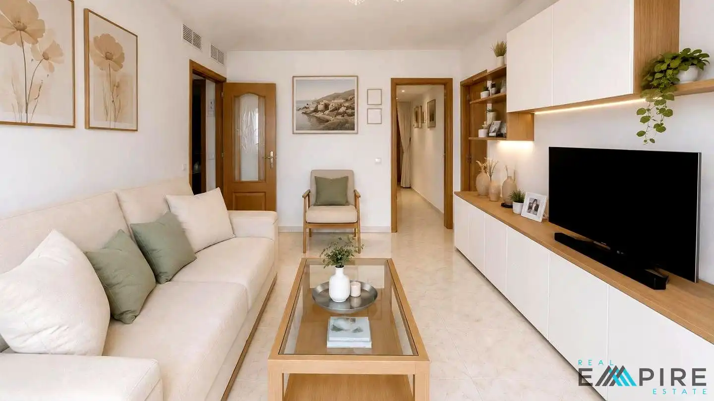 Sala d'estar de Pis en venda en Parla amb Aire condicionat, Calefacció i Terrassa