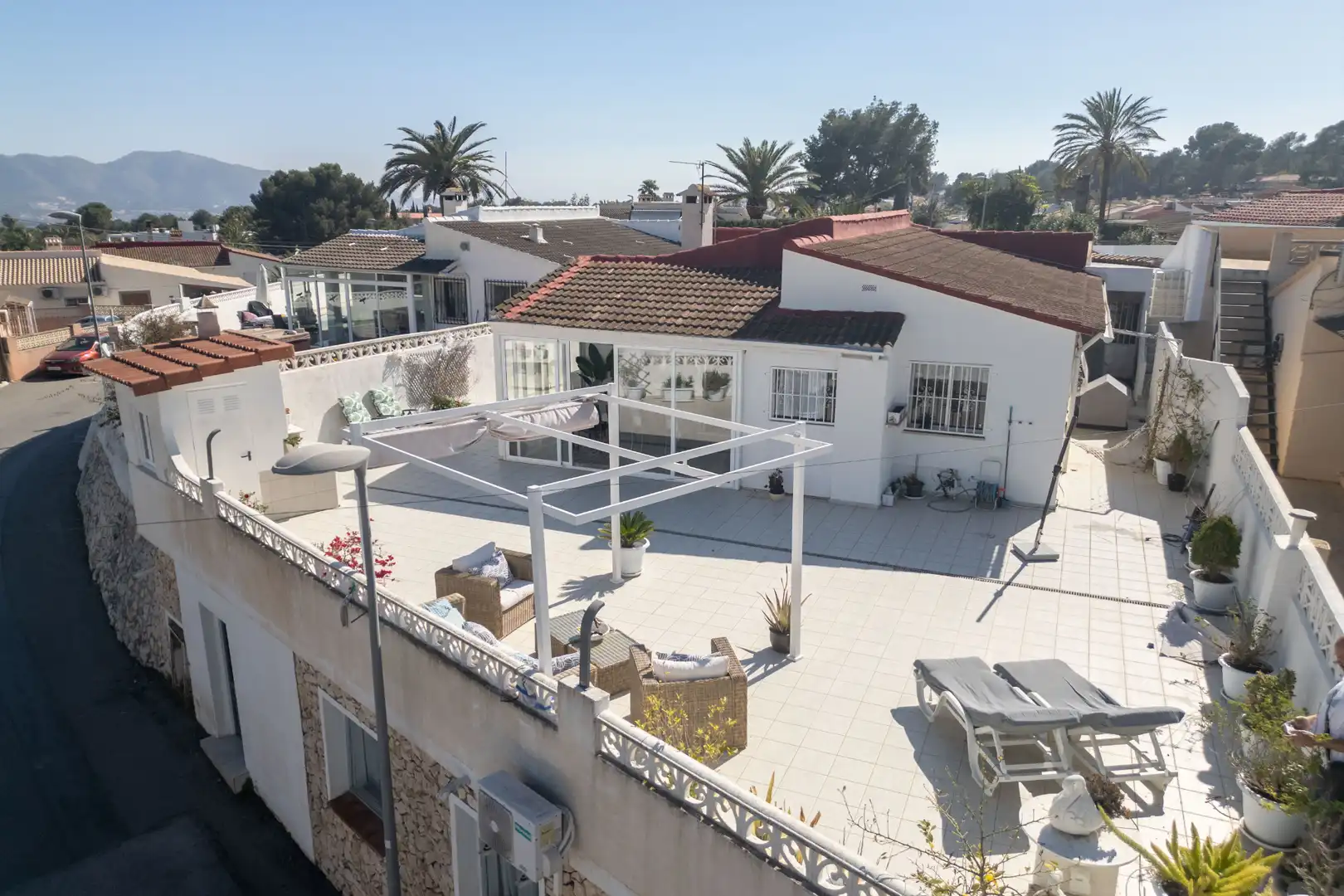 Terrassa de Casa o xalet en venda en La Nucia amb Aire condicionat, Jardí privat i Terrassa