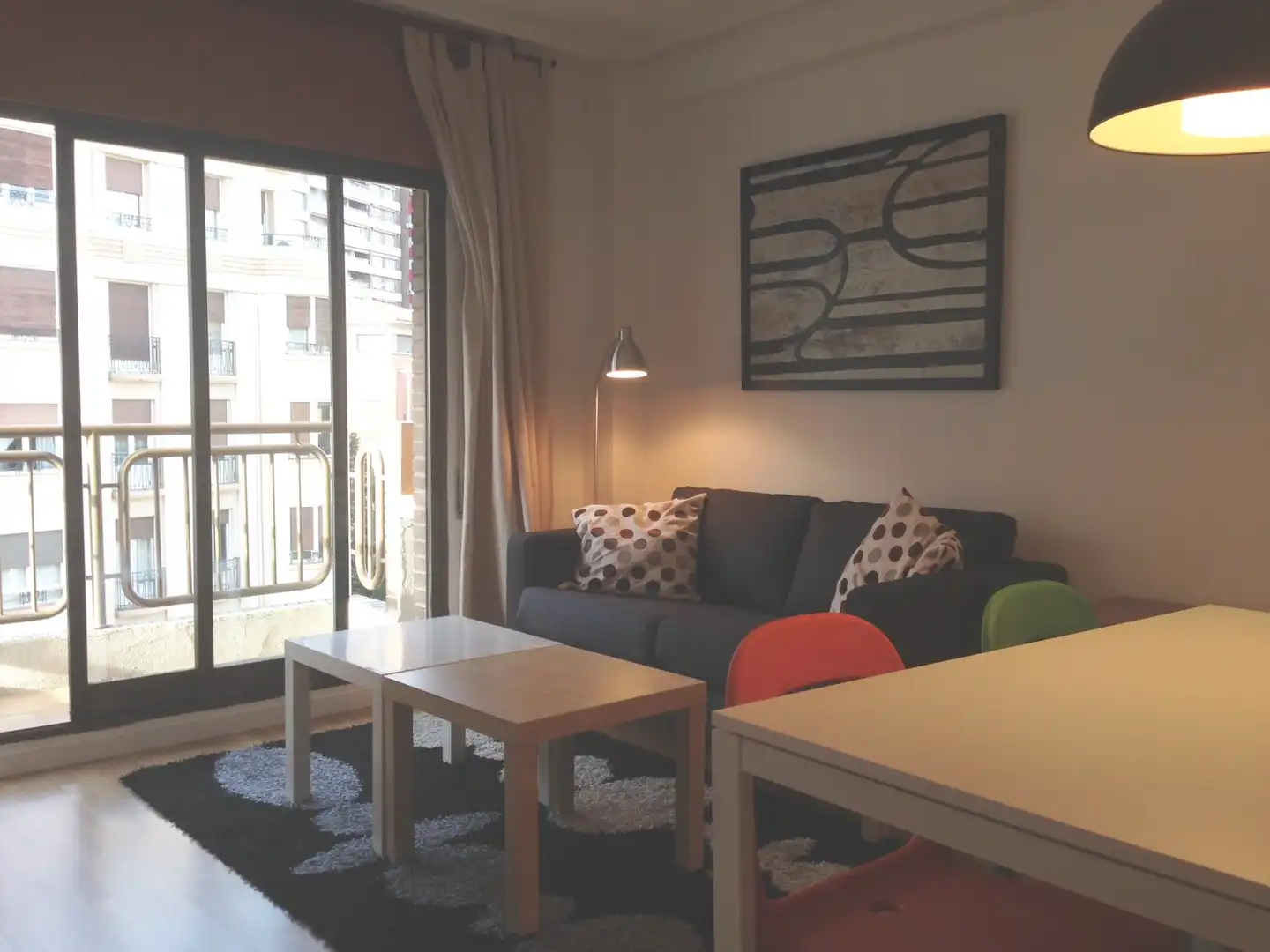 Sala de estar de Apartamento de alquiler en Zaragoza con Calefacción, Amueblado y Horno
