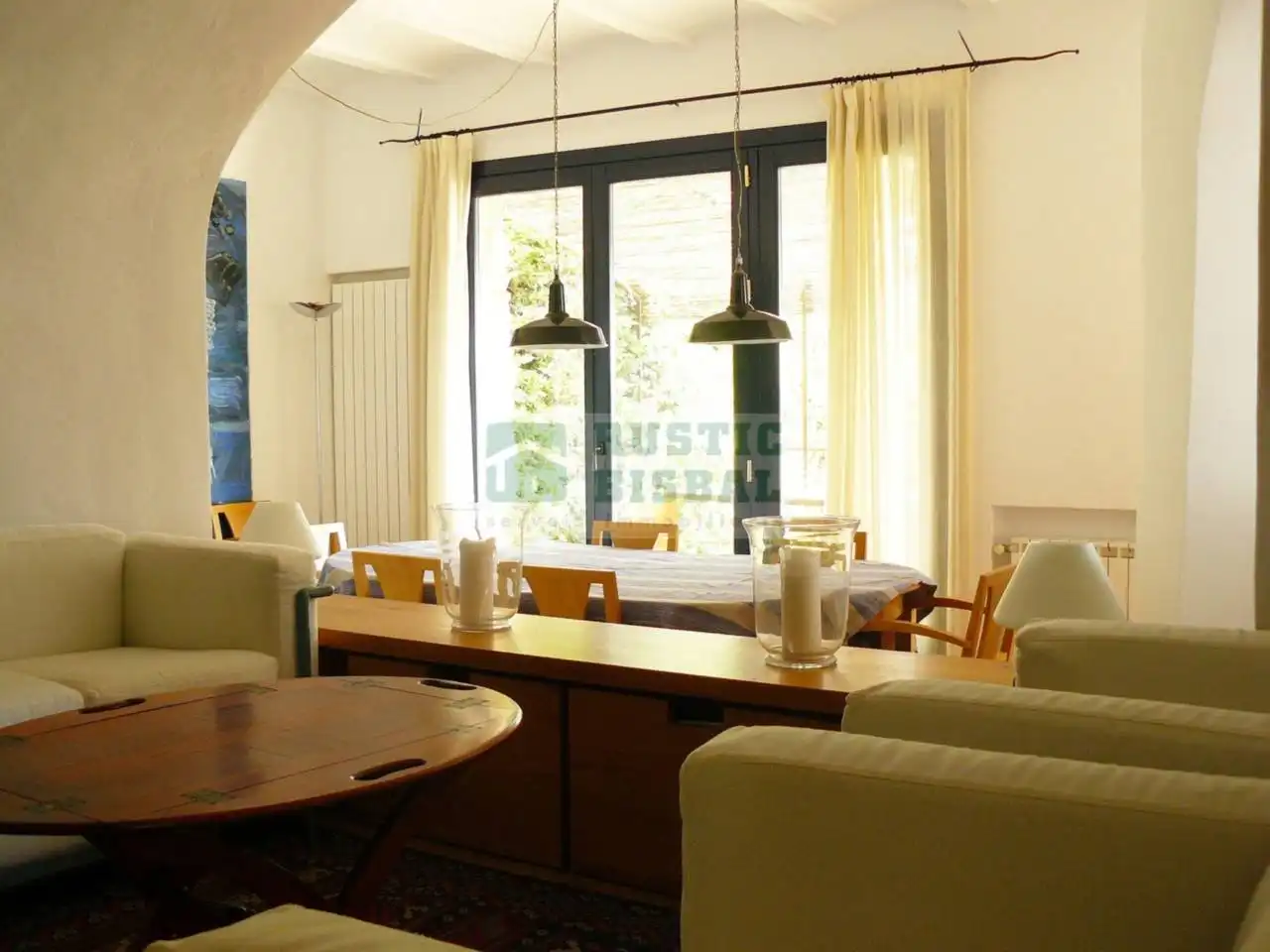 Comedor de Finca rústica de alquiler en Madremanya con Calefacción, Jardín privado y Terraza