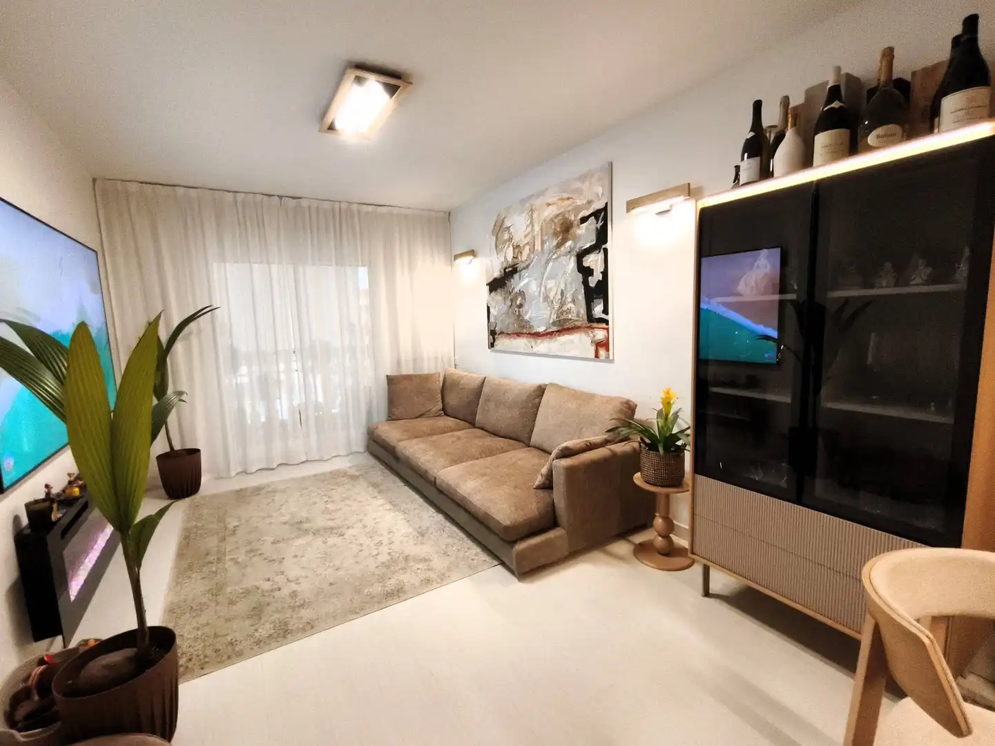 Sala d'estar de Apartament en venda en San Pedro del Pinatar amb Aire condicionat, Moblat i Balcó