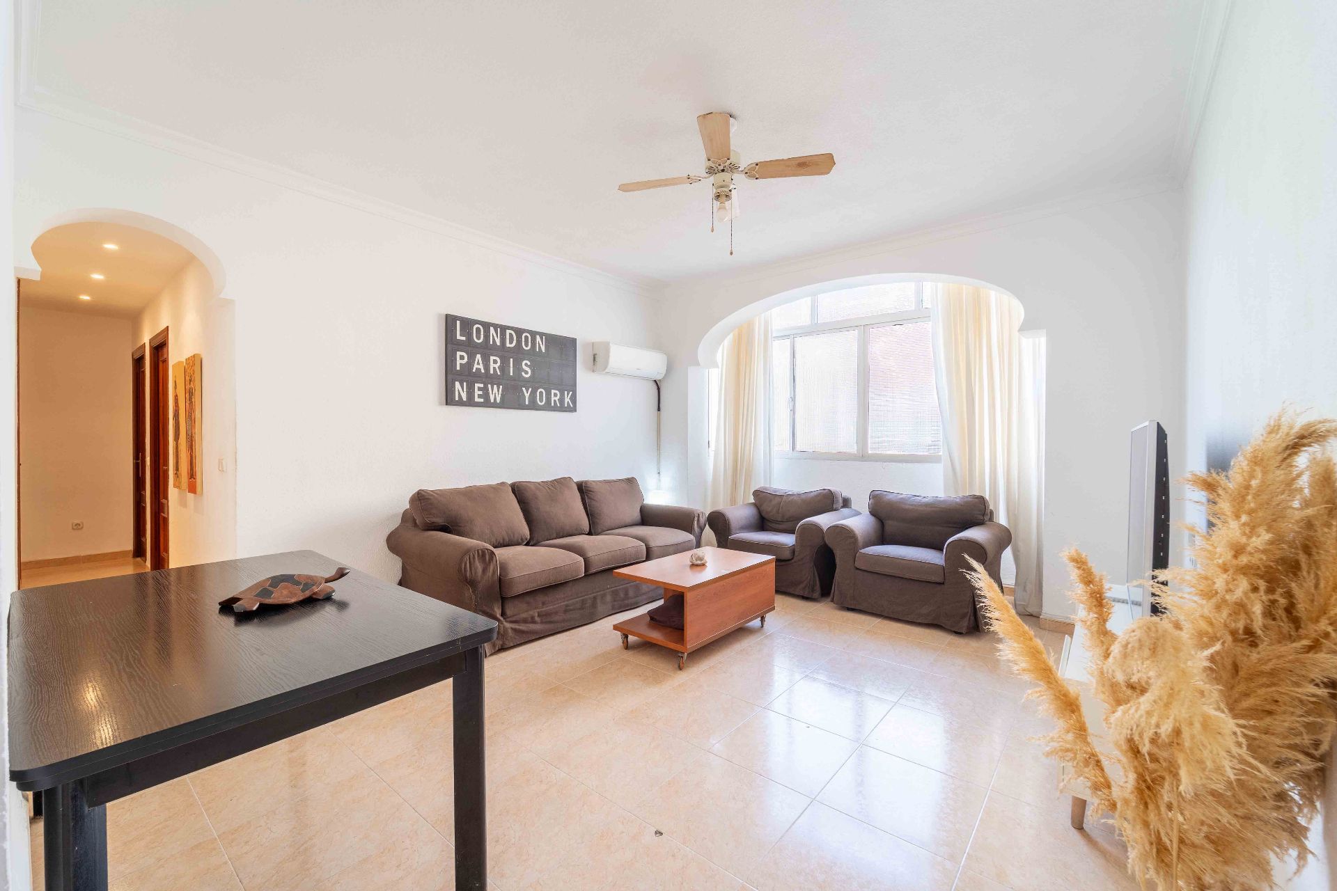 Living room of Flat for sale in Málaga Capital  with Air Conditioner