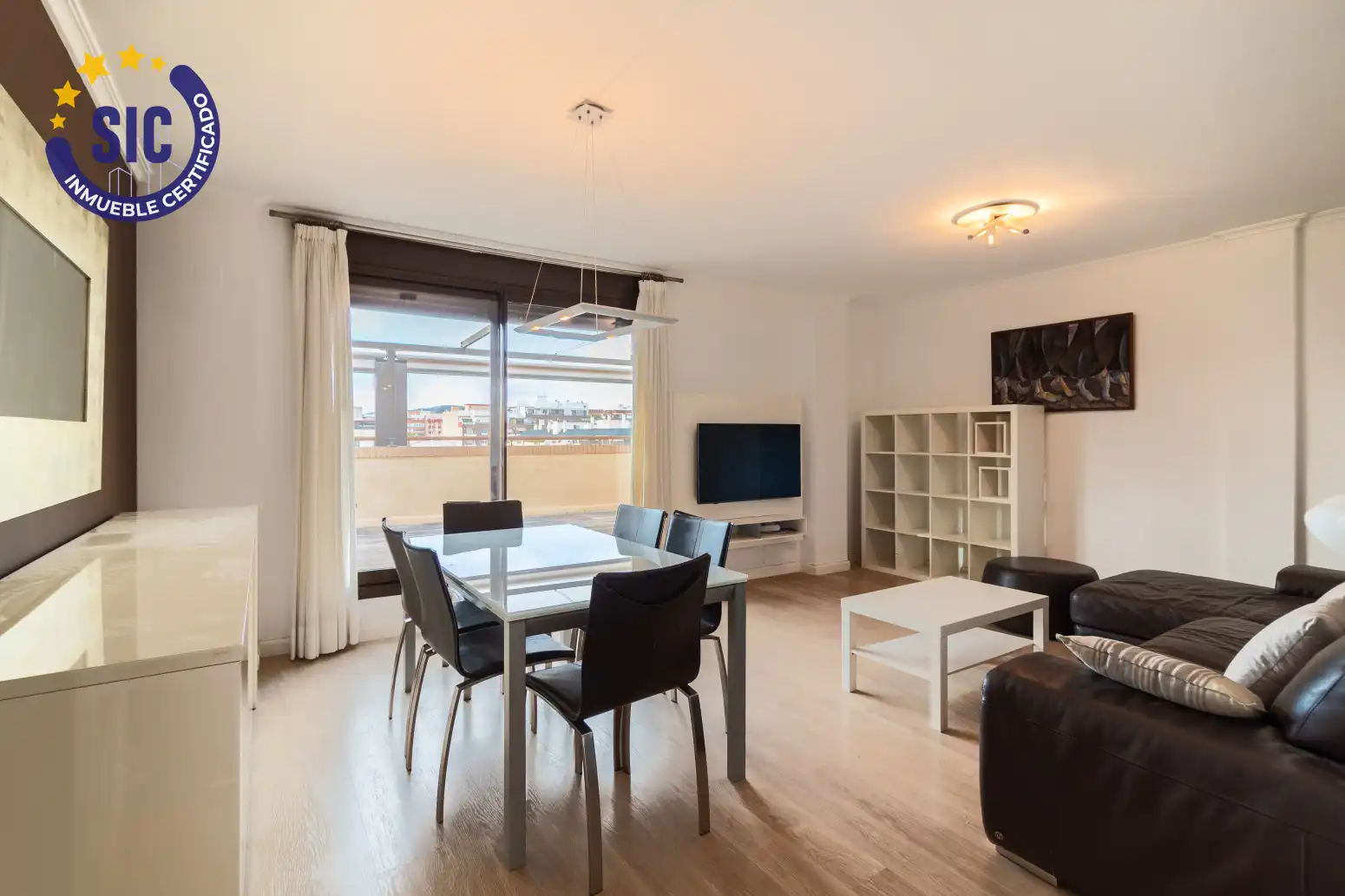 Wohnzimmer von Dachboden zum Verkauf in Sagunto / Sagunt mit Klimaanlage, Heizung und Parkett