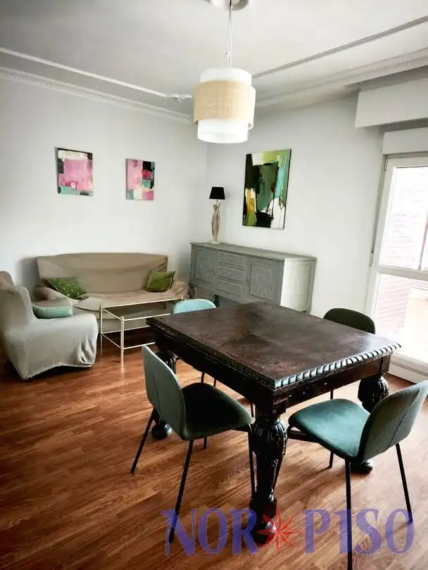 Dining room of Flat for rent in Bilbao   with Heating, Terrace and Furnished
