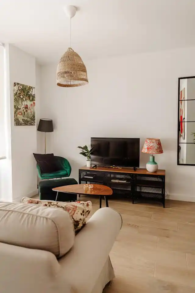 Wohnzimmer von Wohnung zur Miete in Centro