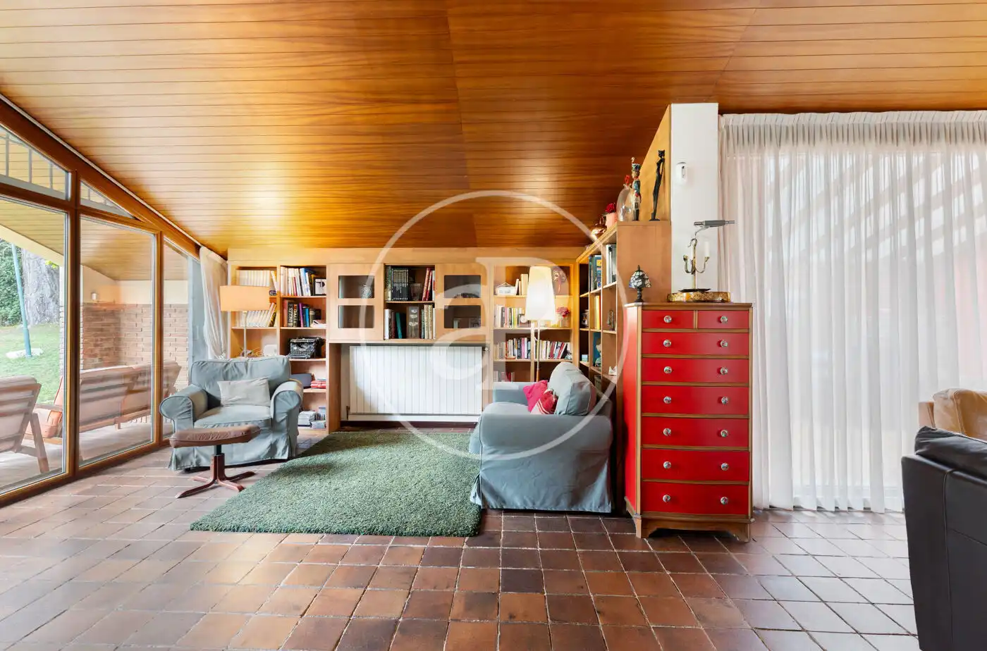 Sala de estar de Casa o chalet en venta en Cerdanyola del Vallès con Aire acondicionado, Calefacción y Jardín privado
