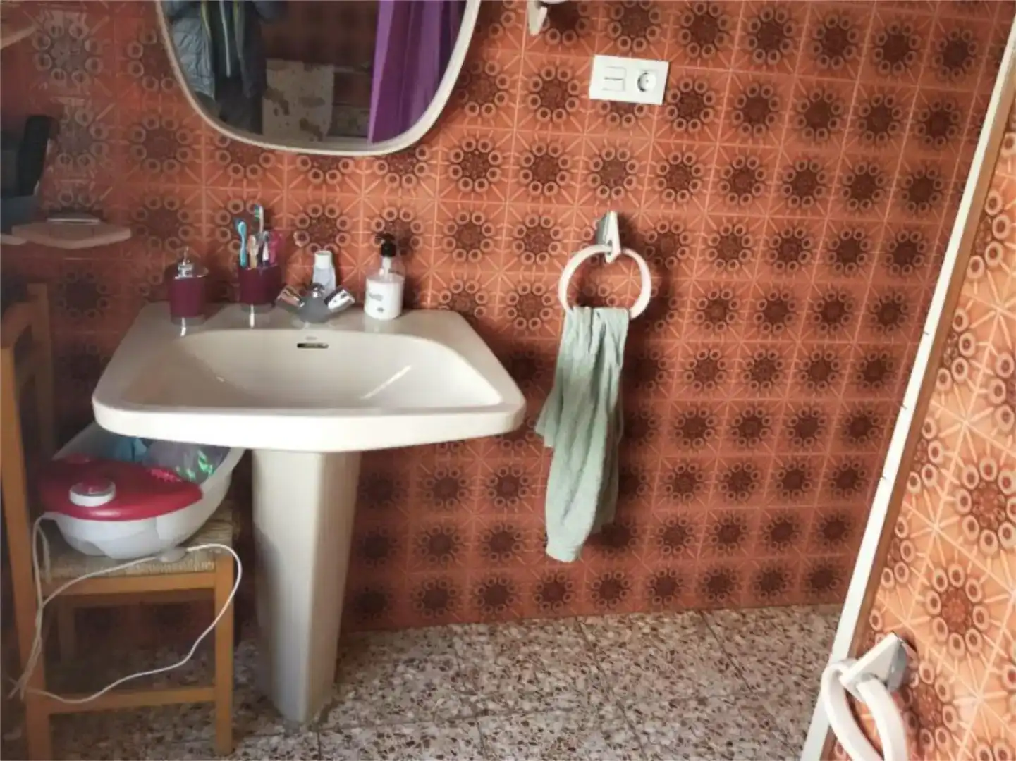 Bathroom of Flat for sale in Alfondeguilla  with Air Conditioner, Parquet flooring and Storage room