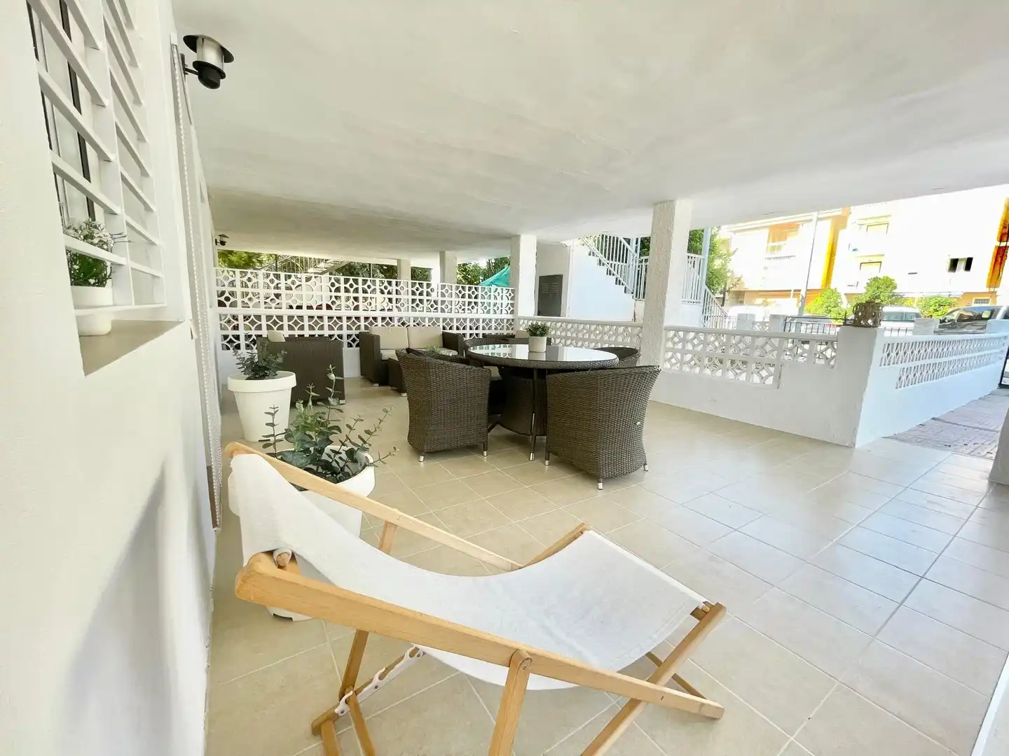Terrasse von Erdgeschoss zur Miete in Los Alcázares mit Terrasse, Möbliert und Mikrowelle