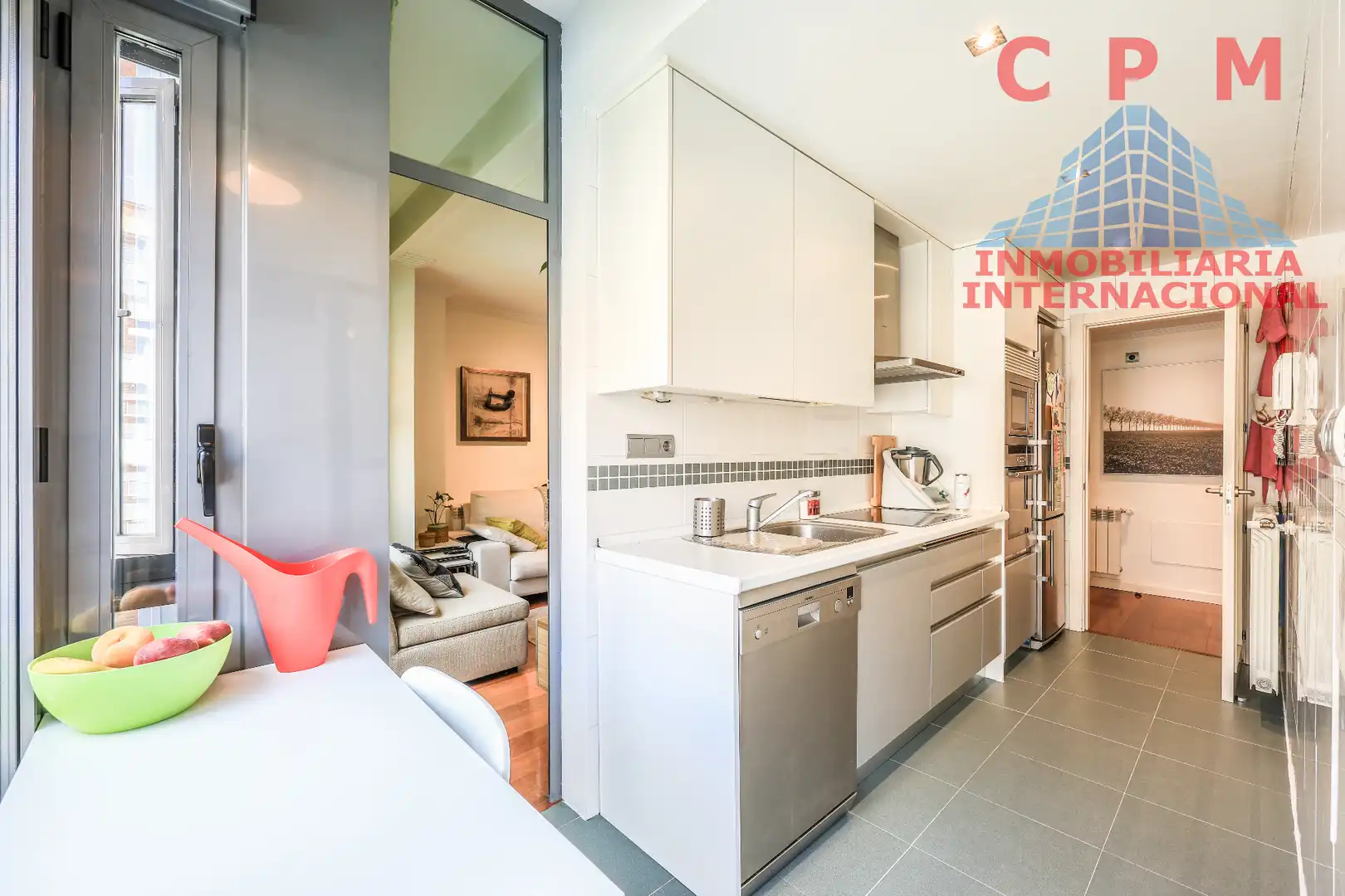 Küche von Wohnung zur Miete in Madrid mit Klimaanlage, Heizung und Parkett