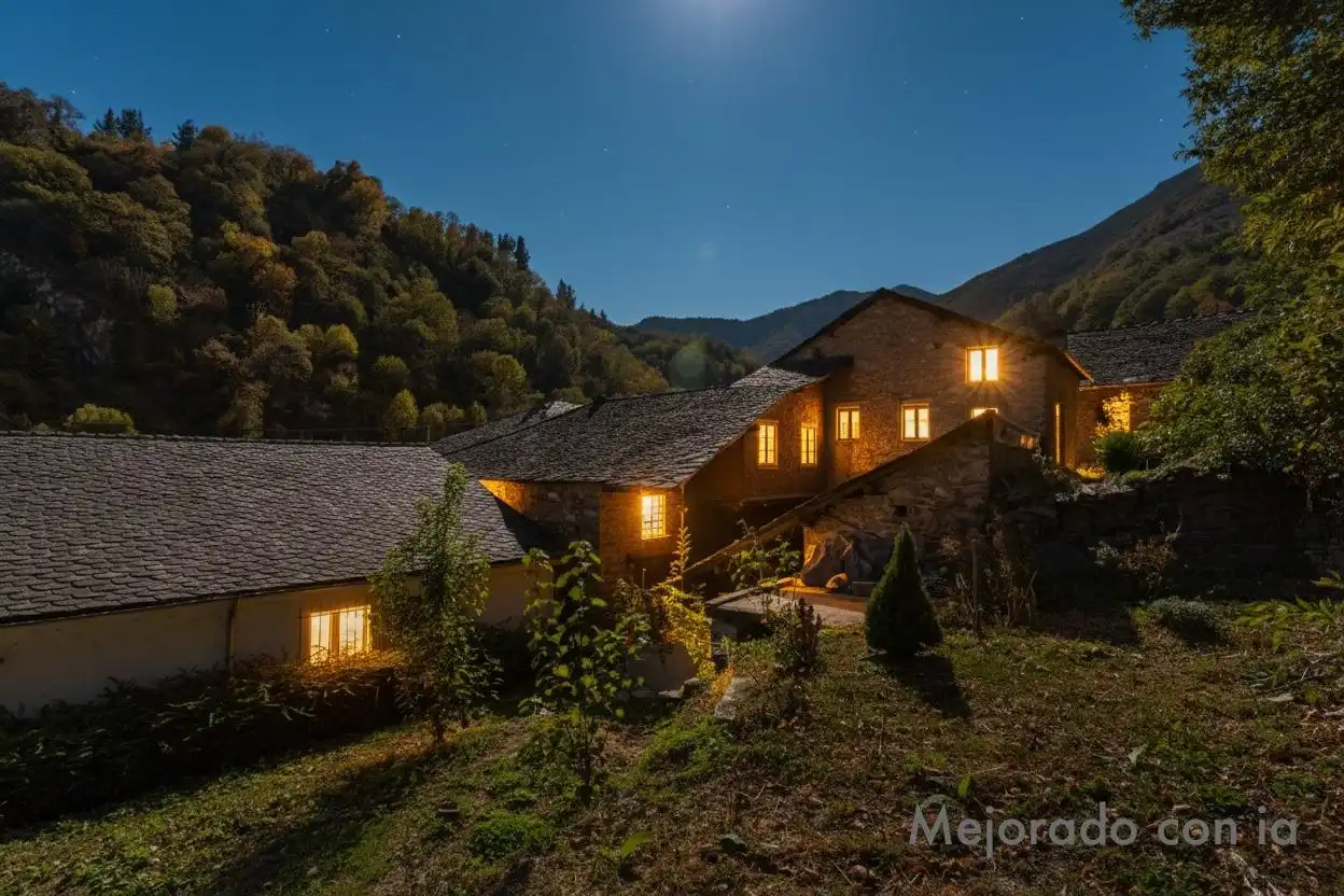 Vista exterior de Casa o xalet en venda en Cangas del Narcea amb Calefacció, Jardí privat i Terrassa