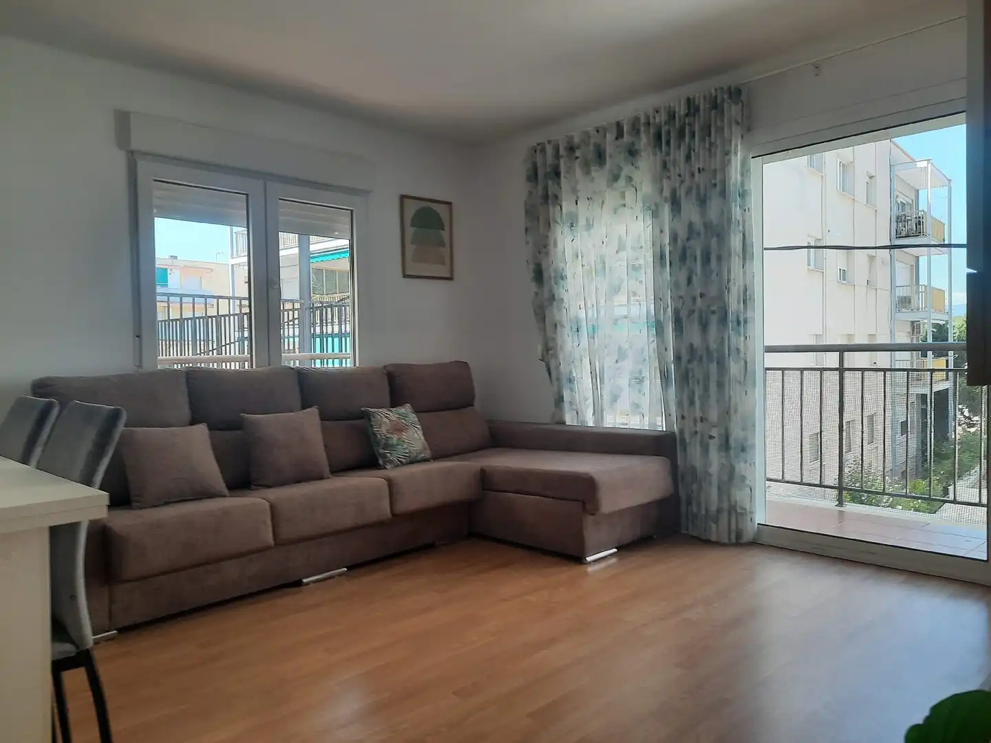 Sala d'estar de Apartament de lloguer en Salou amb Calefacció, Jardí privat i Terrassa