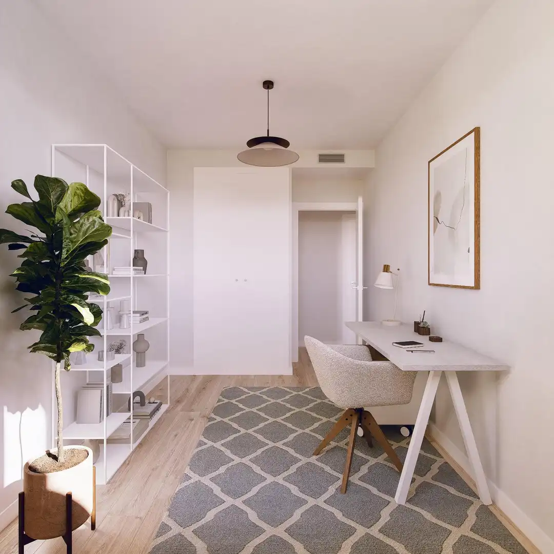 Dormitori de Apartament en venda en Málaga amb Aire condicionat, Calefacció i Jardí privat