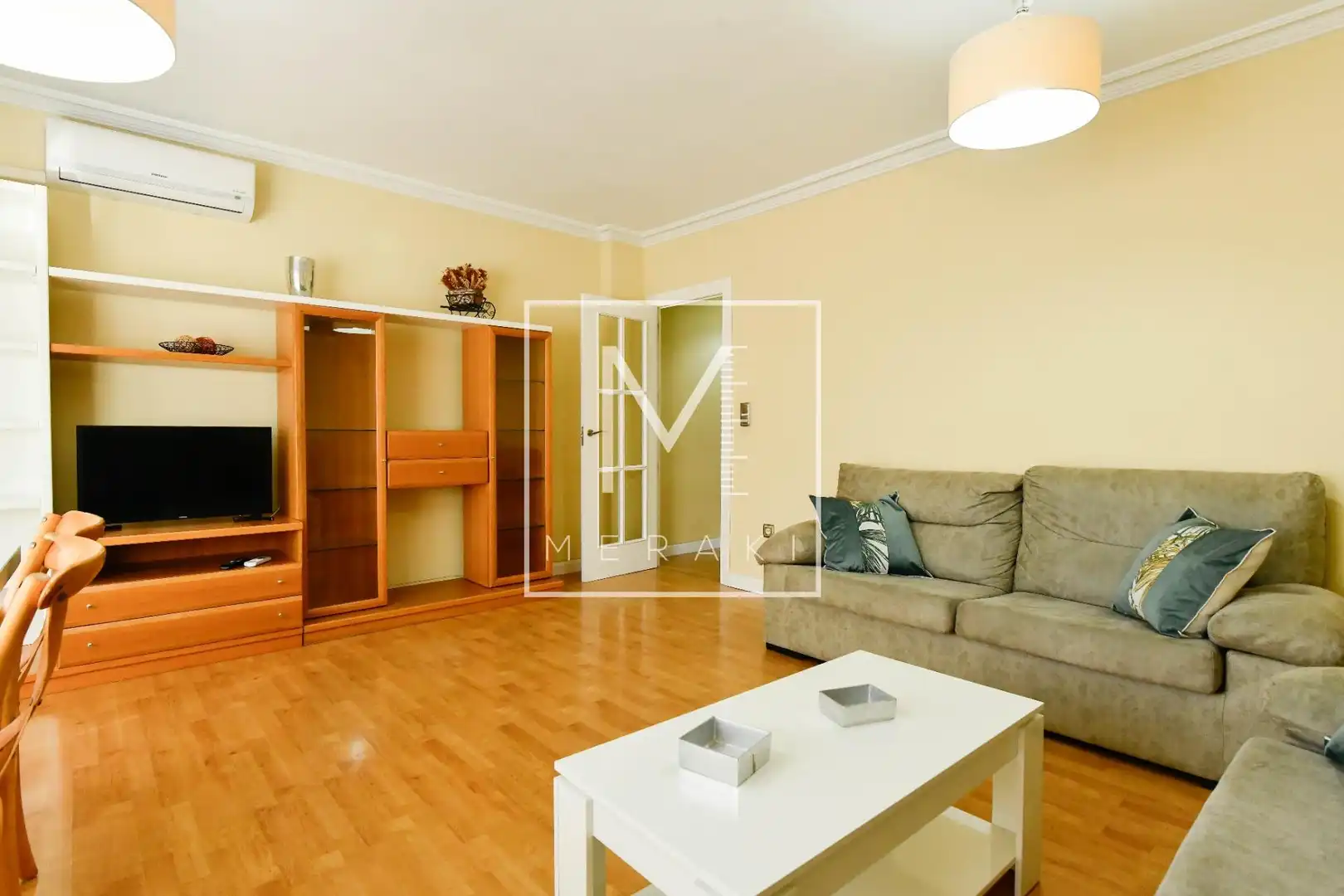 Wohnzimmer von Wohnungen zur Miete in Albacete mit Klimaanlage, Heizung und Möbliert