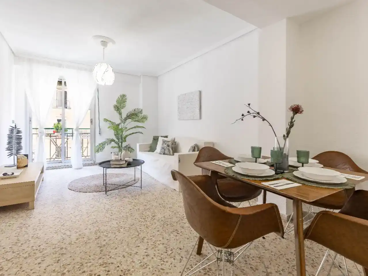 Wohnzimmer von Wohnung zum Verkauf in  Valencia Capital mit Balkon