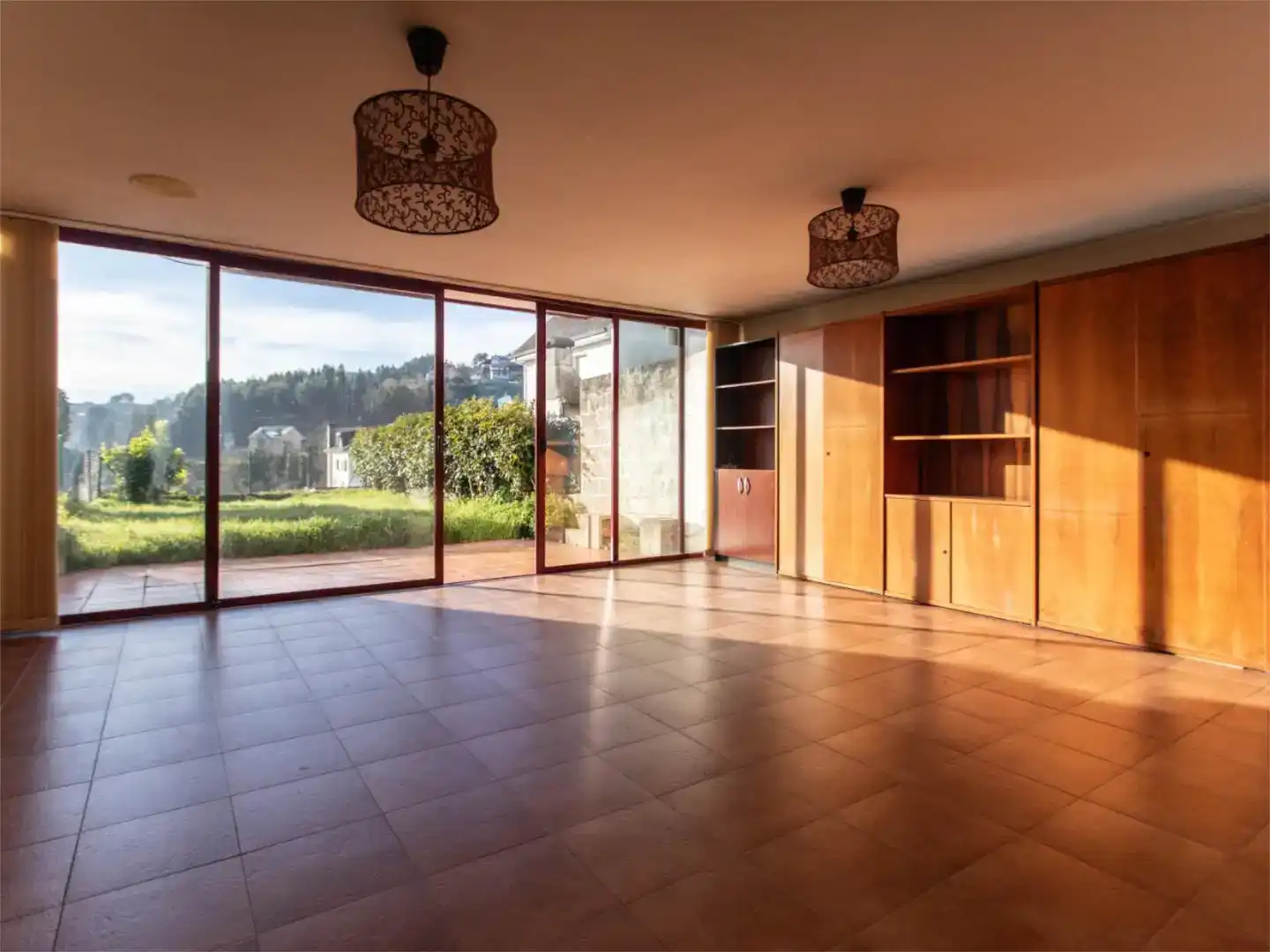 Sala d'estar de Casa adosada en venda en Culleredo