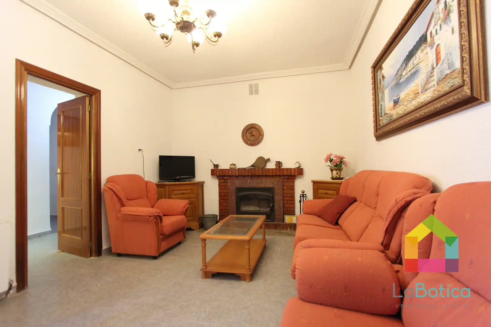 Living room of Detached homes for sale in San Martín de Montalbán  with Air Conditioner, Heating and Furnished