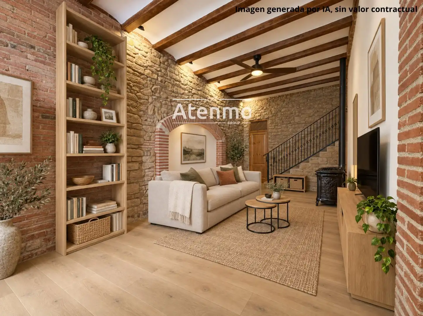 Sala de estar de Casa o chalet en venta en Barcelona con Terraza y Balcón