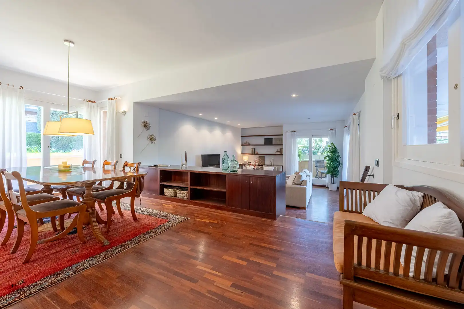 Living room of Flat for rent in Sant Andreu de Llavaneres  with Air Conditioner, Heating and Private garden