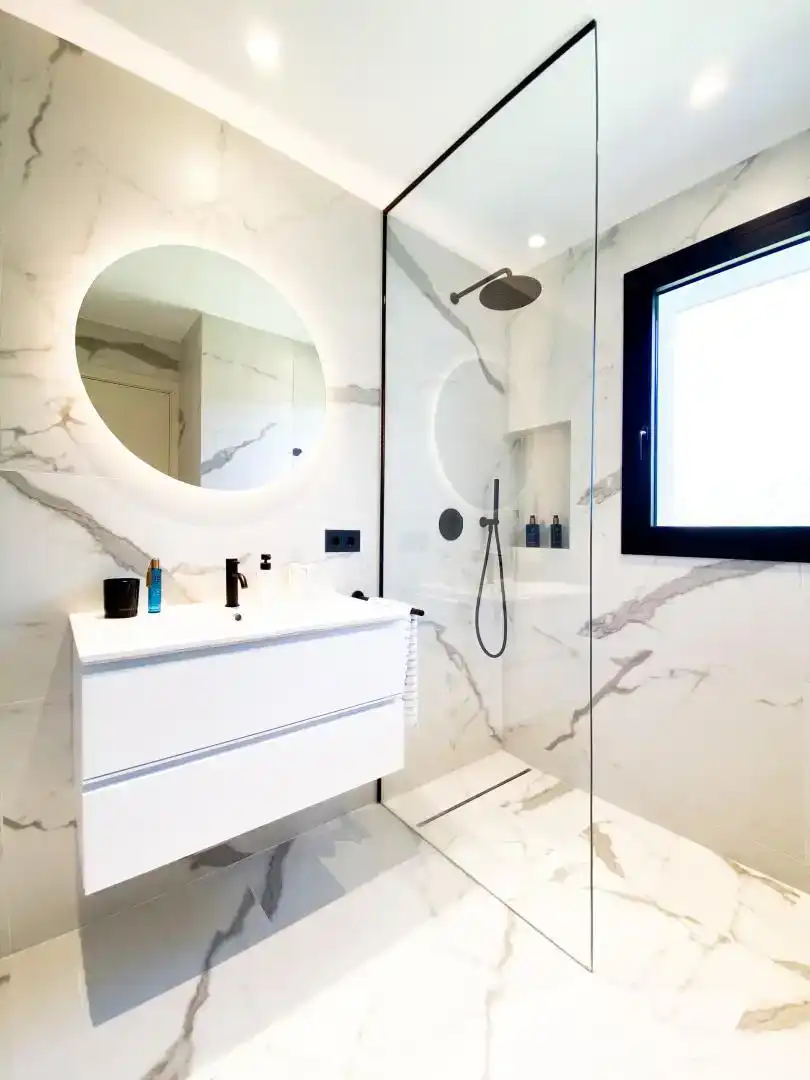 Baño de Casa o chalet de alquiler en Castell d'Aro, Platja d'Aro i s'Agaró con Aire acondicionado, Jardín privado y Parquet