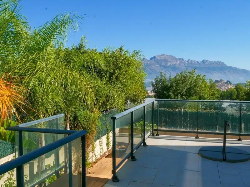 Terrassa de Casa o xalet de lloguer en Polop amb Aire condicionat, Jardí privat i Terrassa