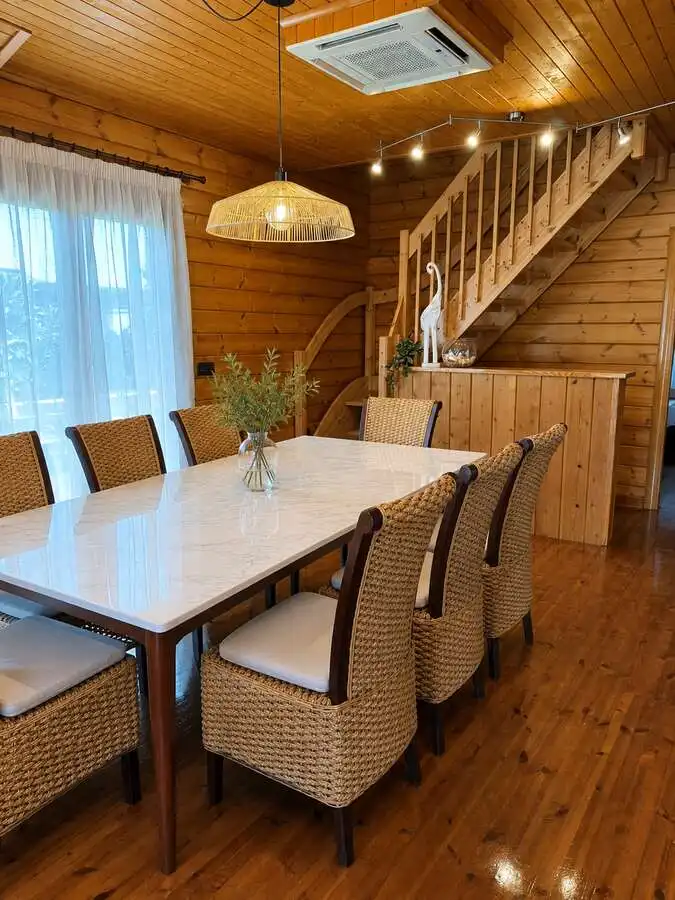Comedor de Casa o chalet de alquiler en Roquetas de Mar con Jardín privado, Piscina y Amueblado