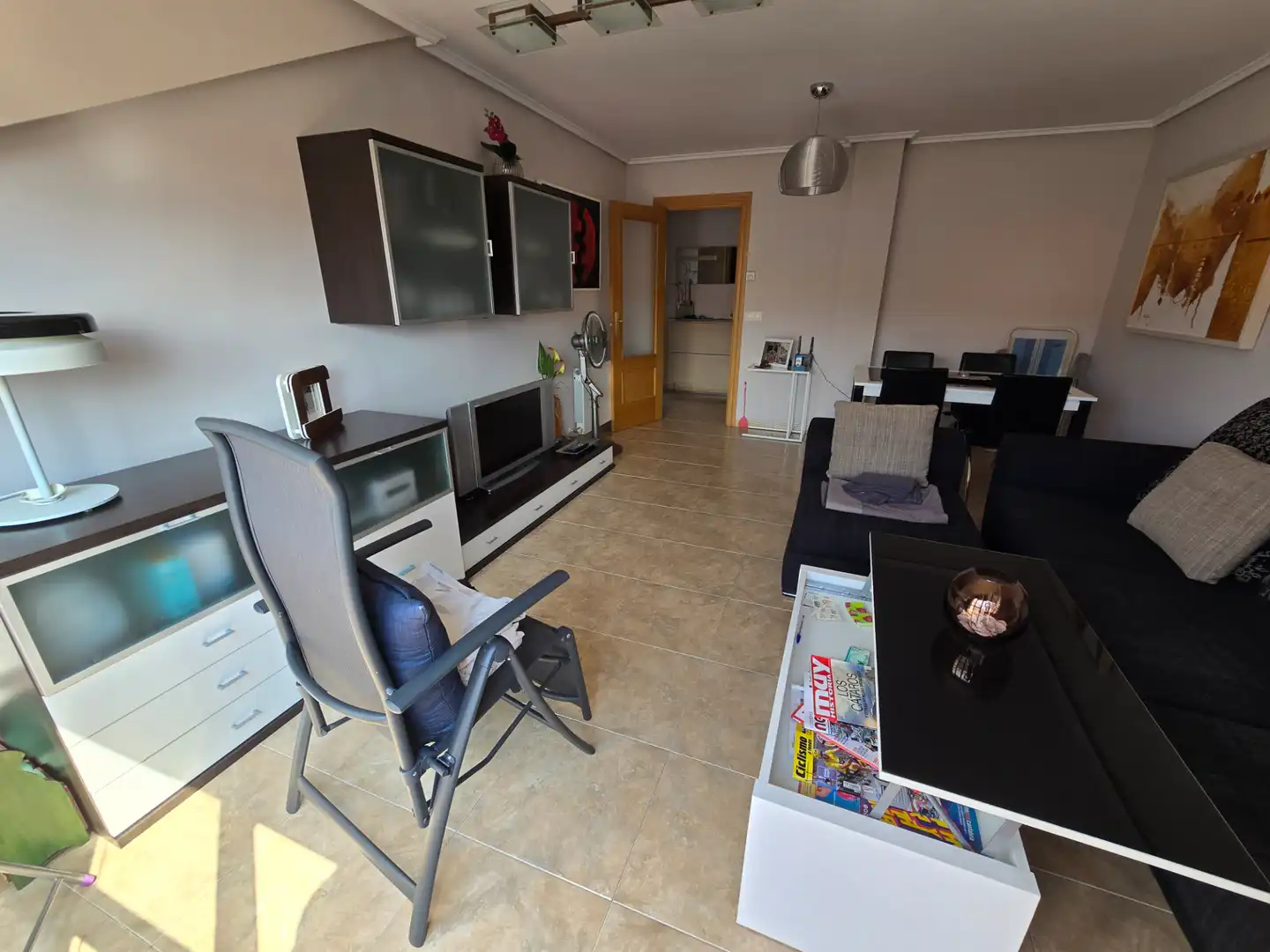 Sala de estar de Ático en venta en Bareyo con Calefacción, Terraza y Amueblado
