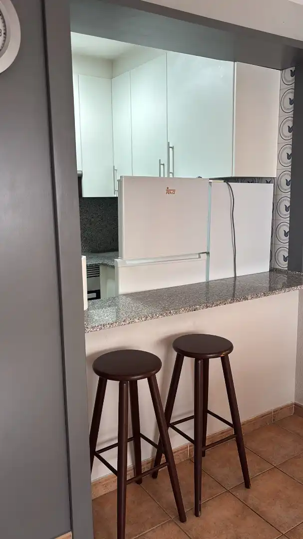 Cuina de Apartament de lloguer en Vigo  amb Calefacció, Parquet i Moblat