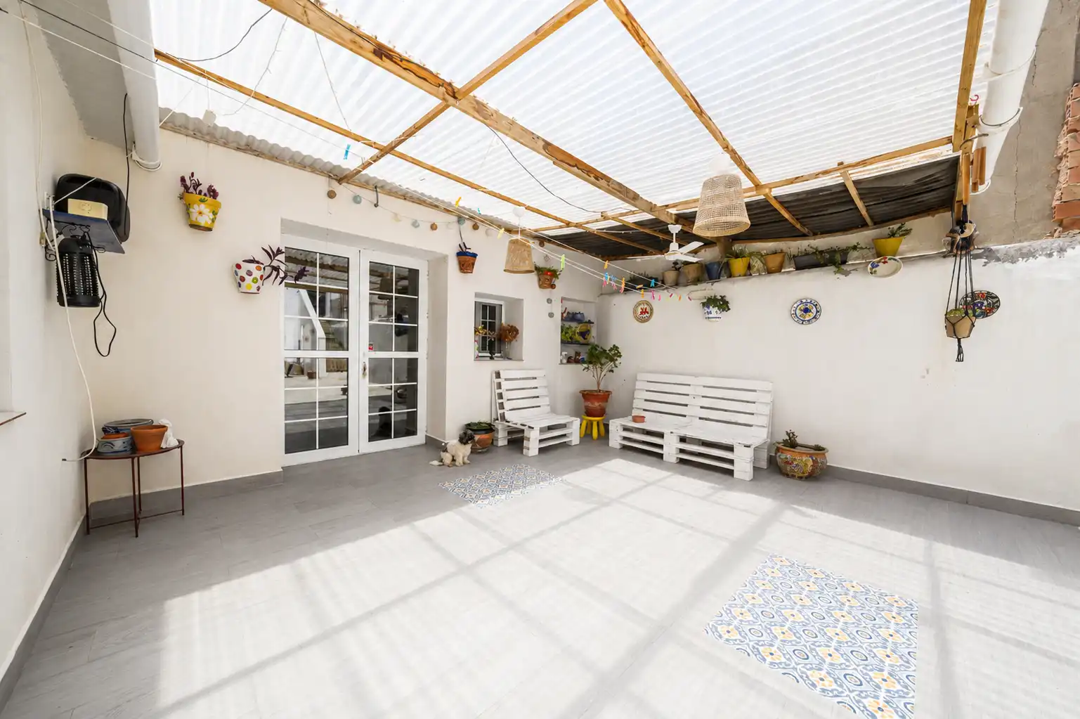 Terrassa de Casa adosada en venda en Pilar de la Horadada amb Aire condicionat, Jardí privat i Traster
