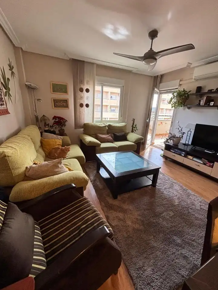 Sala de estar de Piso en venta en Plasencia con Aire acondicionado y Terraza