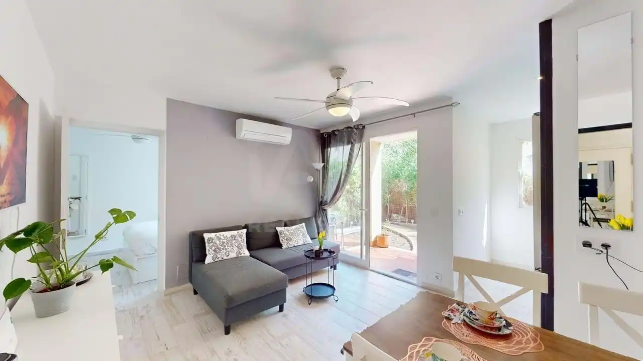 Living room of Flat for sale in Pollença  with Air Conditioner, Terrace and Swimming Pool