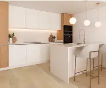 Cocina de Apartamento en venta en Dénia con Aire acondicionado y Domótica