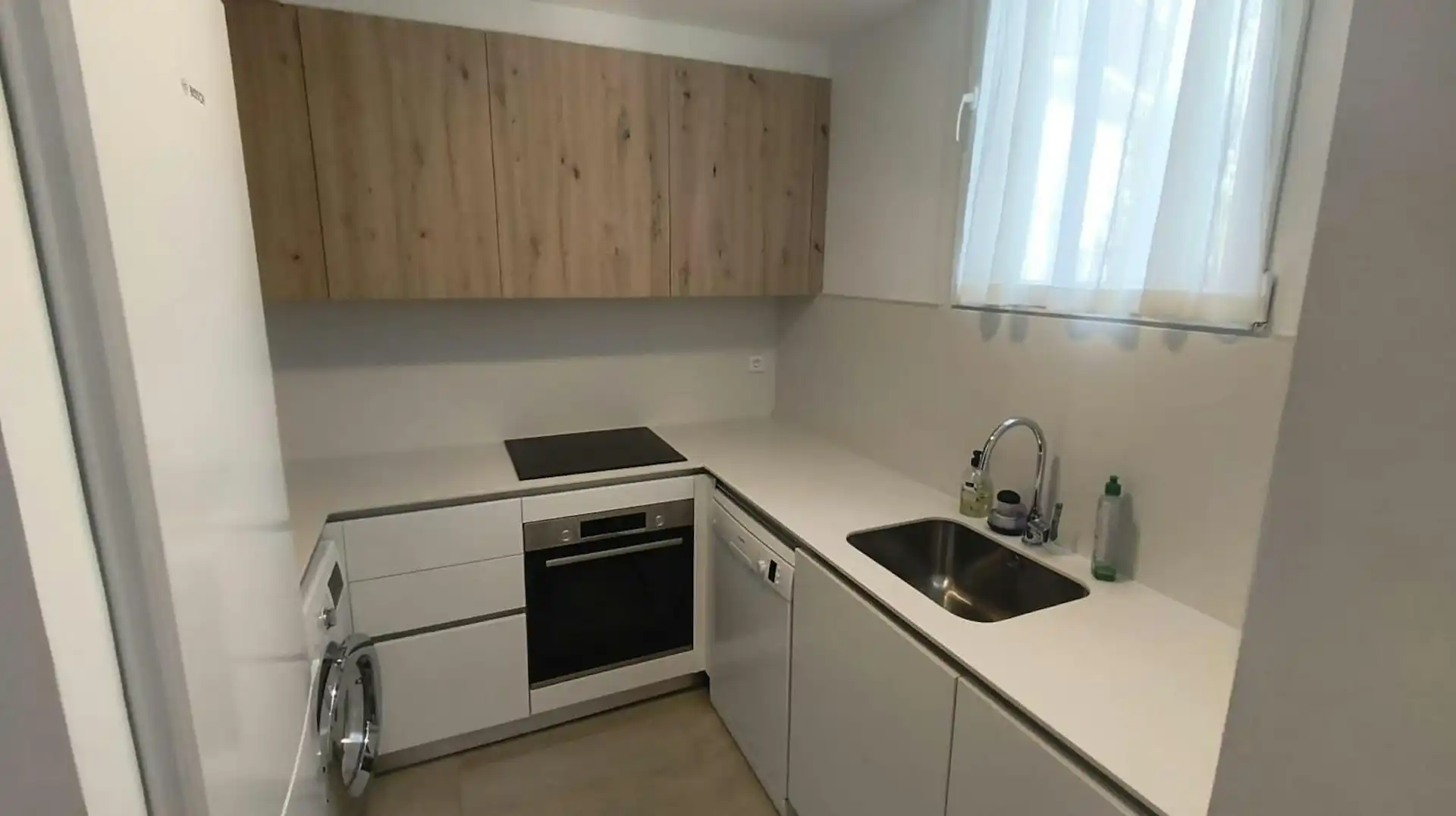 Küche von Wohnung zur Miete in Valencia mit Klimaanlage, Heizung und Privatgarten