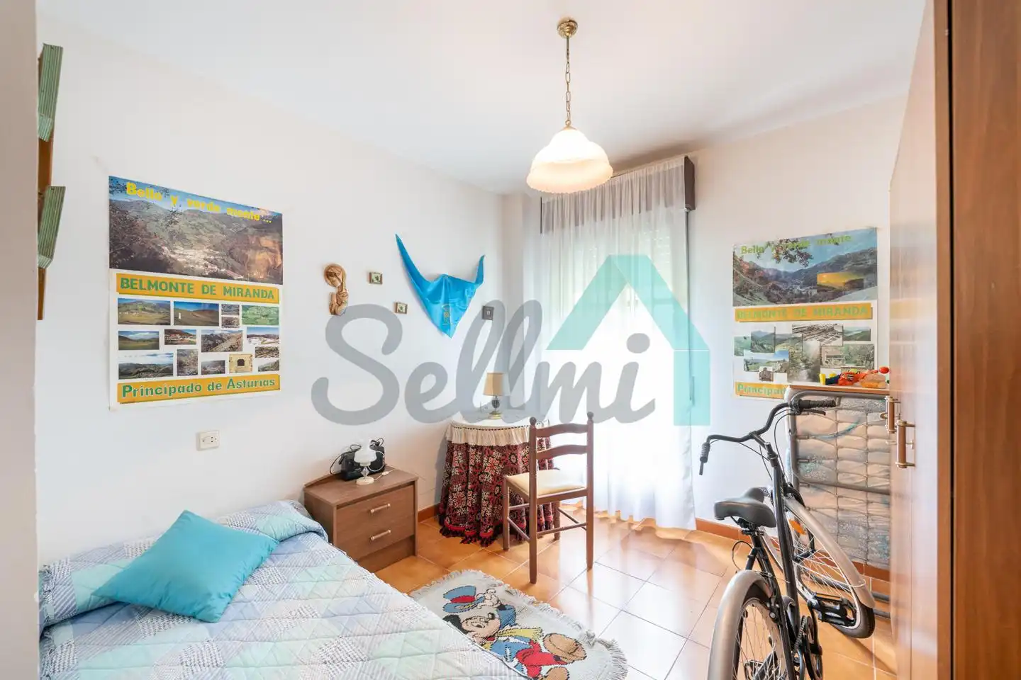Bedroom of Flat for sale in Belmonte de Miranda  with Heating and Terrace