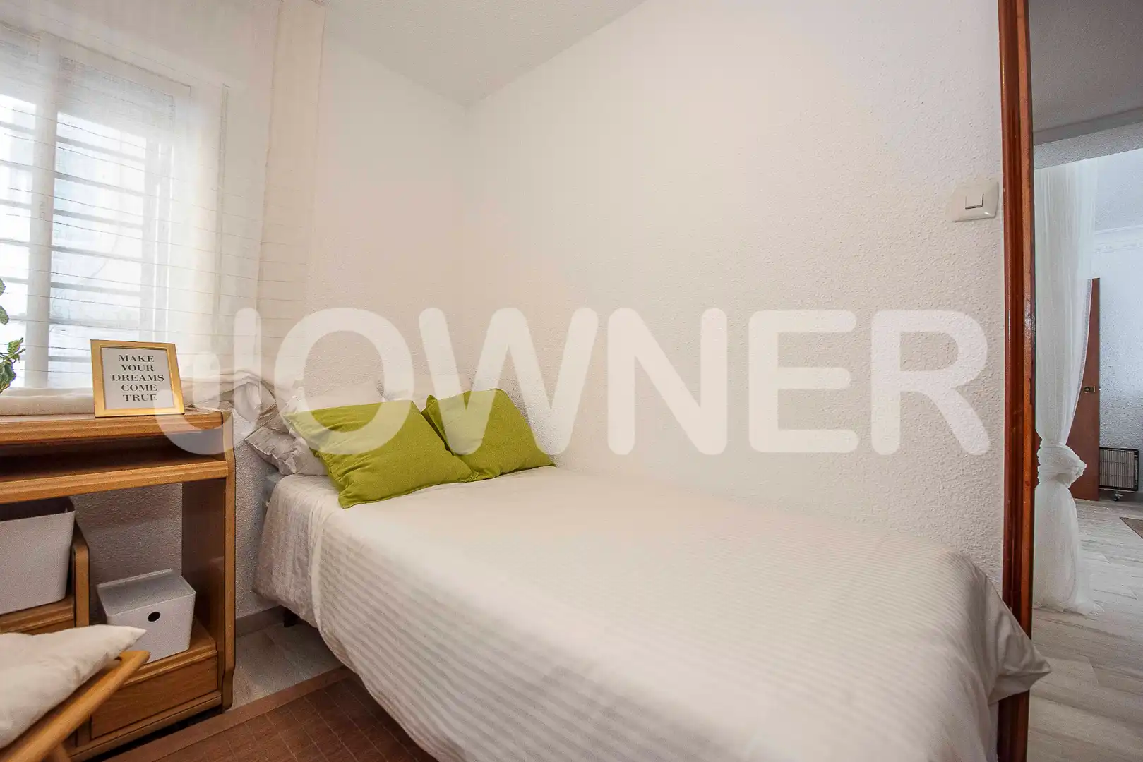 Schlafzimmer von Wohnung zur Miete in Madrid mit Heizung, Möbliert und Ofen