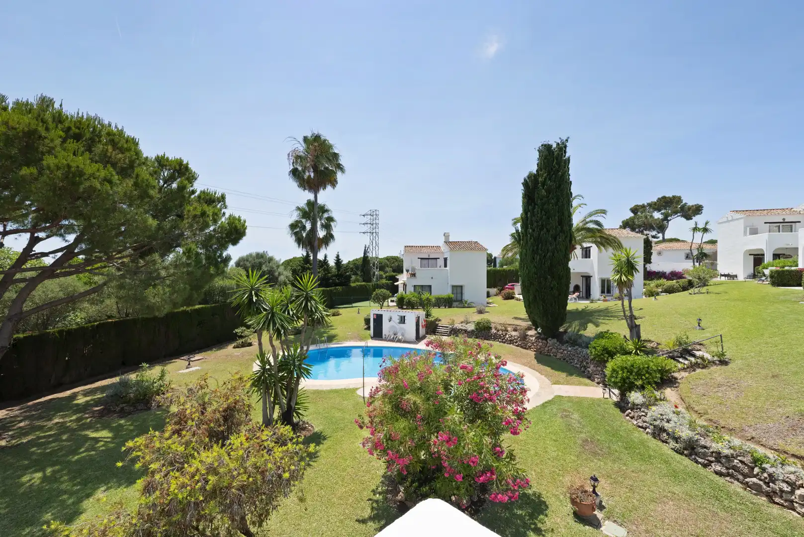 Jardí de Casa o xalet en venda en Mijas amb Aire condicionat, Terrassa i Piscina