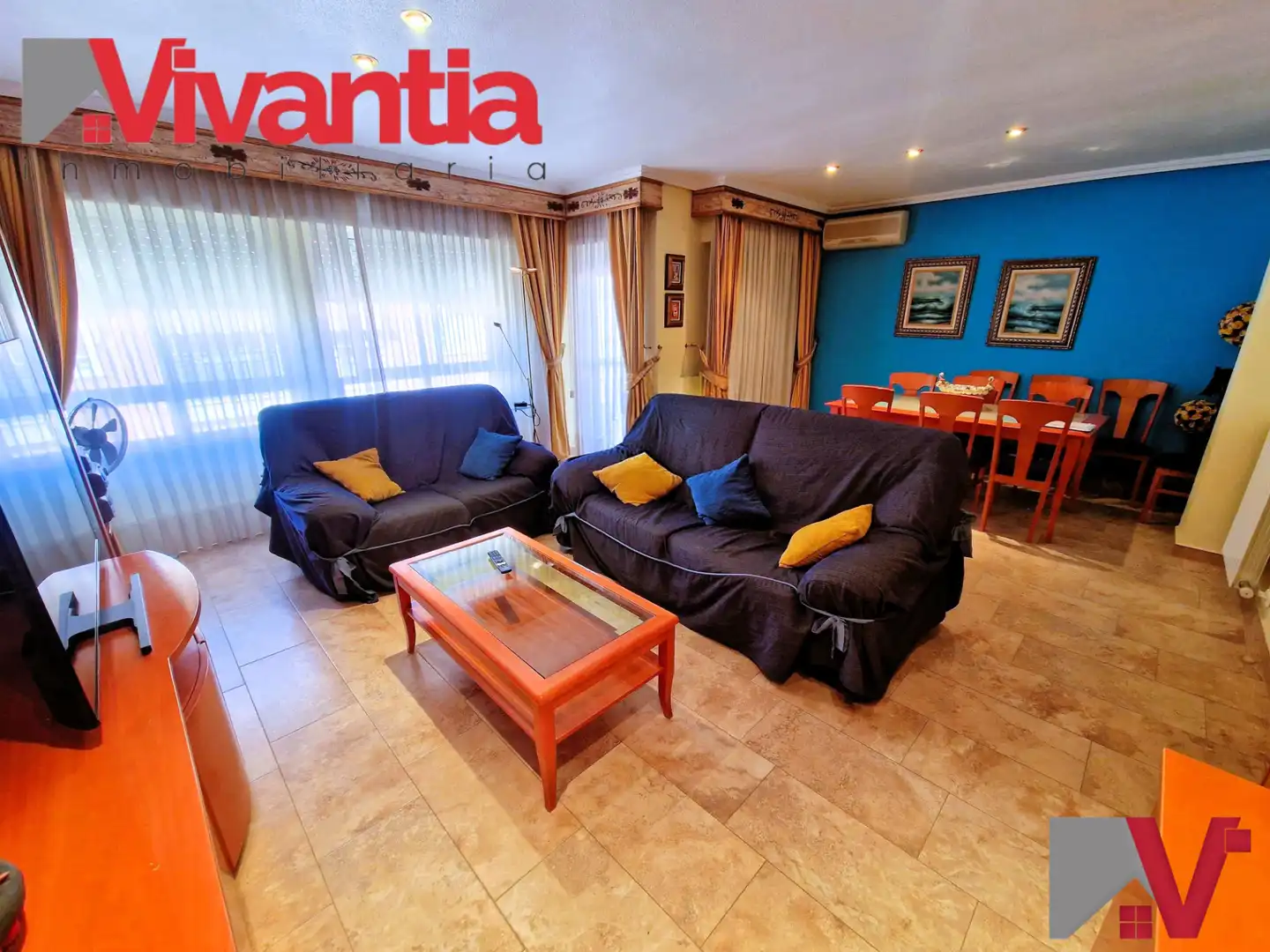 Sala de estar de Piso en venta en Lorca con Aire acondicionado, Calefacción y Terraza