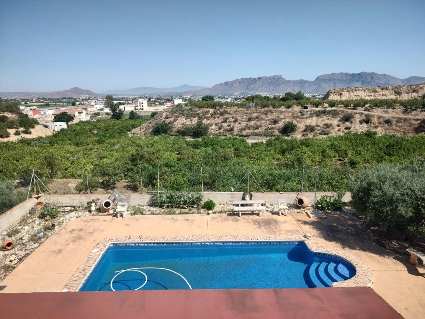 Piscina de Casa o xalet en venda en Beniel amb Aire condicionat, Jardí privat i Terrassa