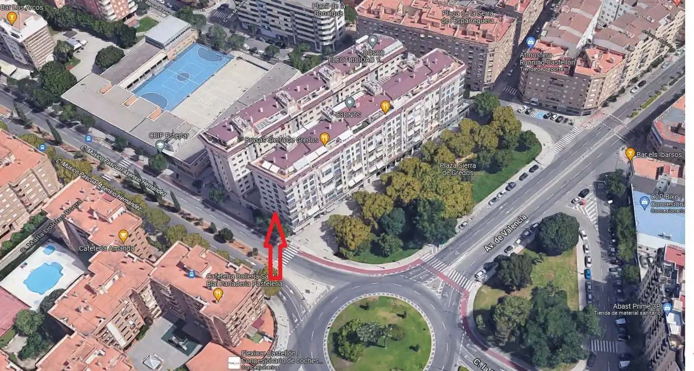 Außenansicht von Wohnung zum Verkauf in Castellón de la Plana / Castelló de la Plana mit Klimaanlage, Heizung und Parkett