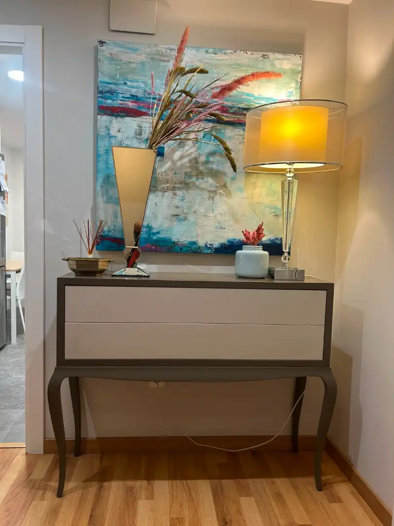 Sala de estar de Piso en venta en Valencia con Aire acondicionado, Amueblado y Balcón