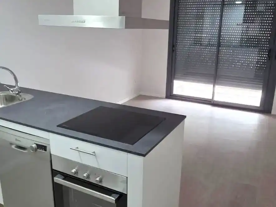Kitchen of Flat for rent in Mijas  with Air Conditioner, Private garden and Storage room