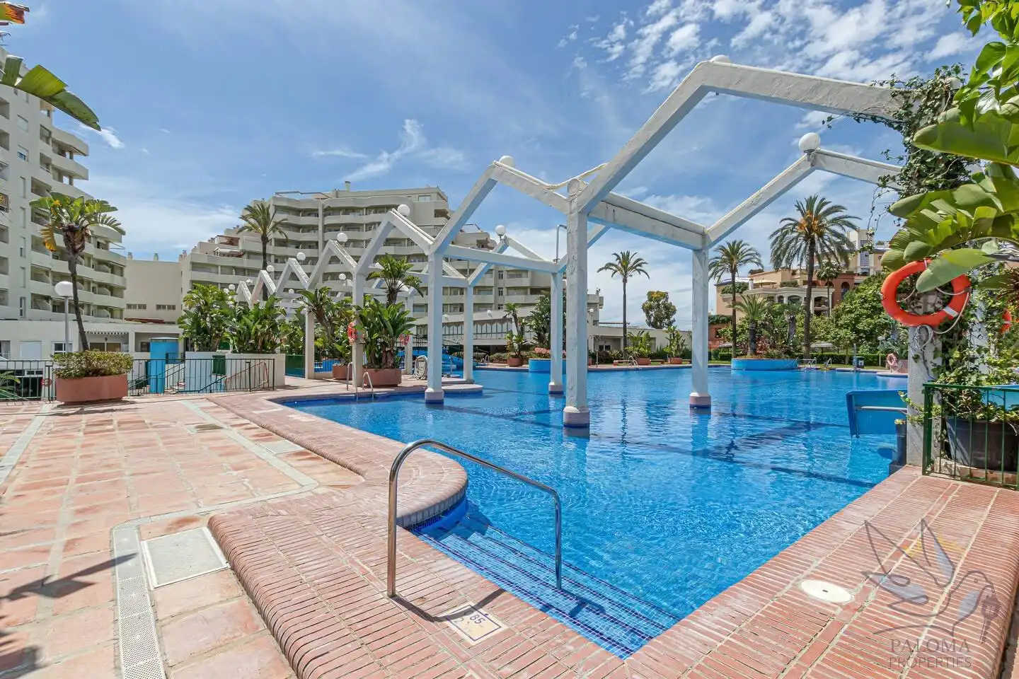 Piscina de Estudi de lloguer en Benalmádena amb Jardí privat, Terrassa i Moblat