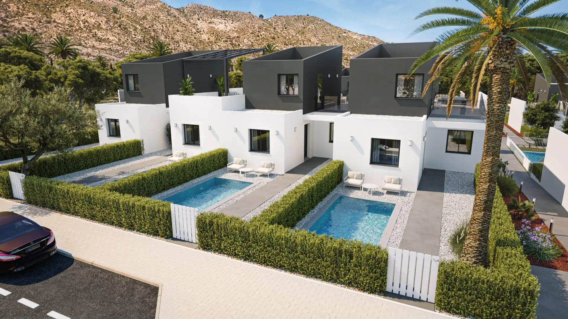 Vista exterior de Casa adosada en venta en Murcia con Aire acondicionado, Jardín privado y Terraza