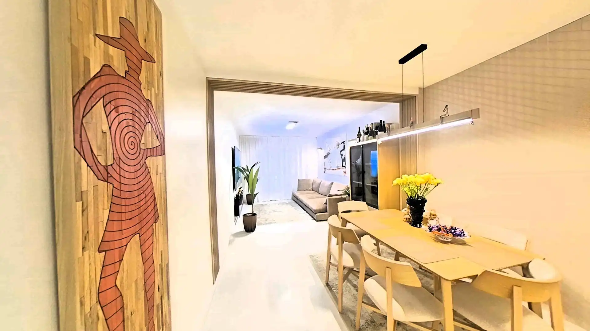 Sala d'estar de Apartament en venda en San Pedro del Pinatar amb Aire condicionat, Moblat i Balcó