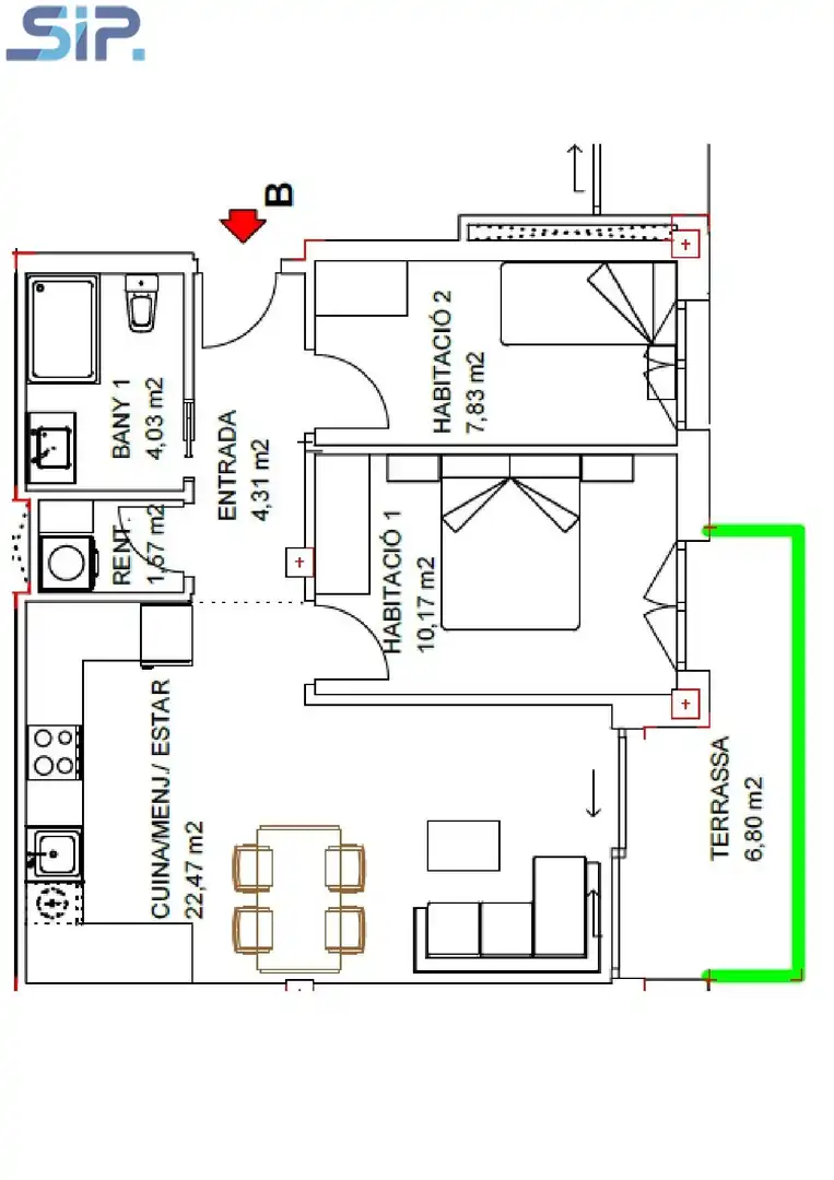Ático en venta en Santa Margarida I Els Monjos con Parquet, Terraza y Balcón