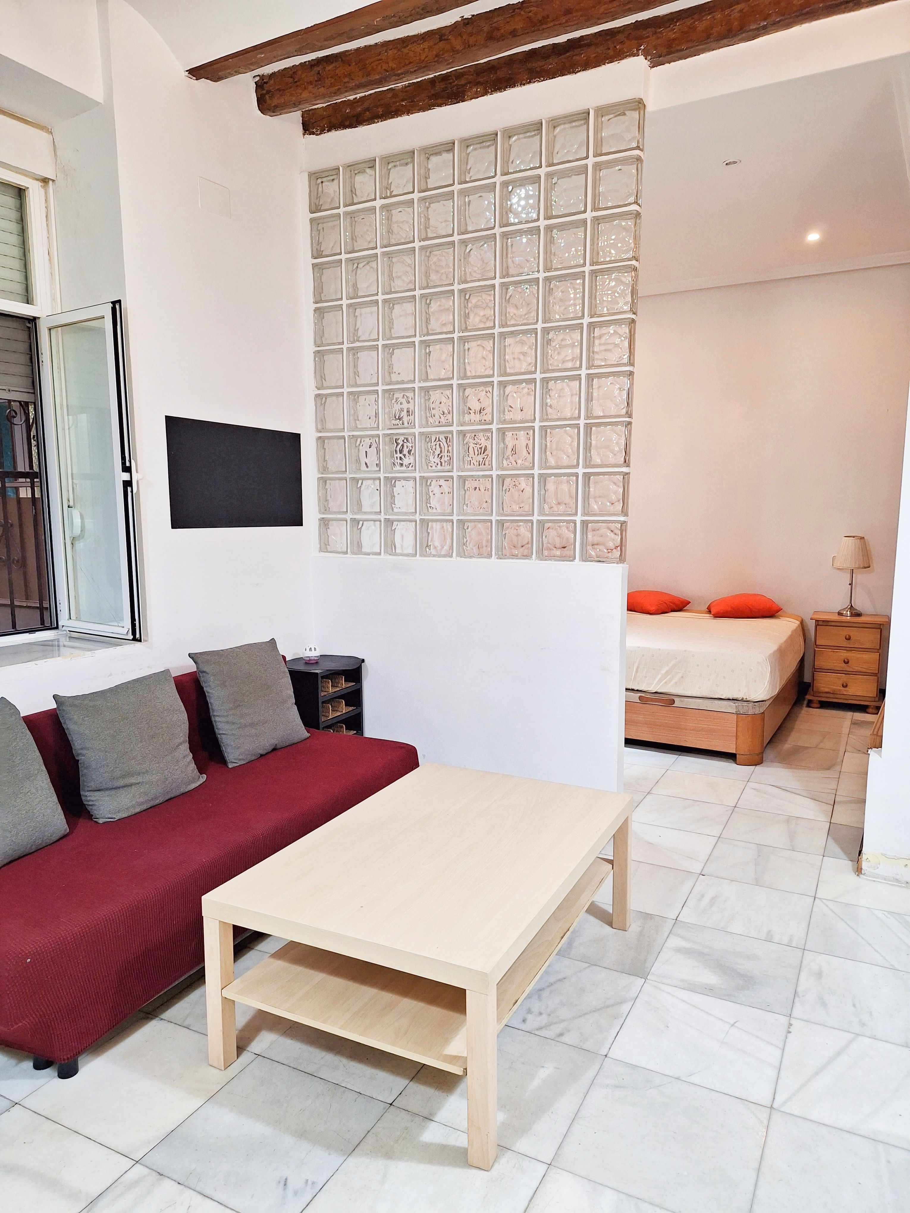 Bedroom of Apartment to rent in  Madrid Capital  with Air Conditioner, Heating and Furnished