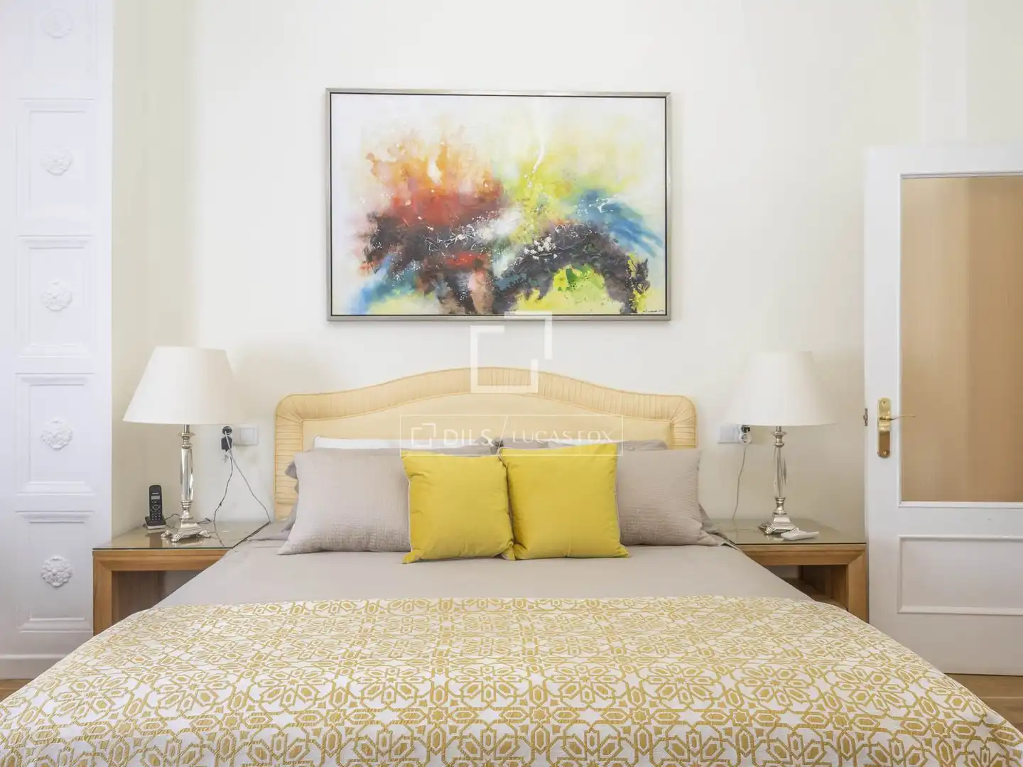 Bedroom of Flat for rent in Valencia  with Air Conditioner, Parquet flooring and Furnished