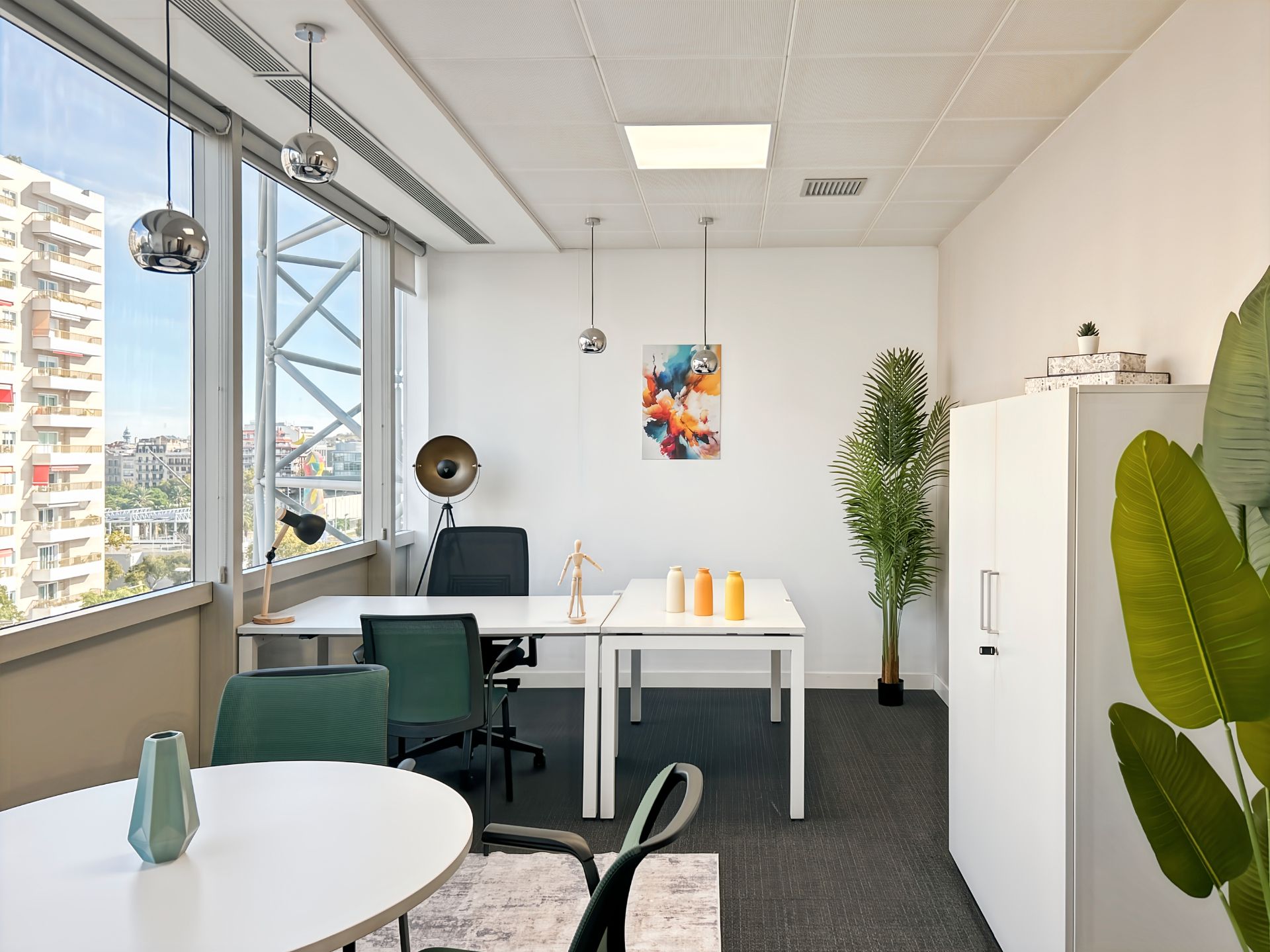 Oficina de alquiler en  Barcelona Capital con Aire acondicionado, Calefacción y Amueblado