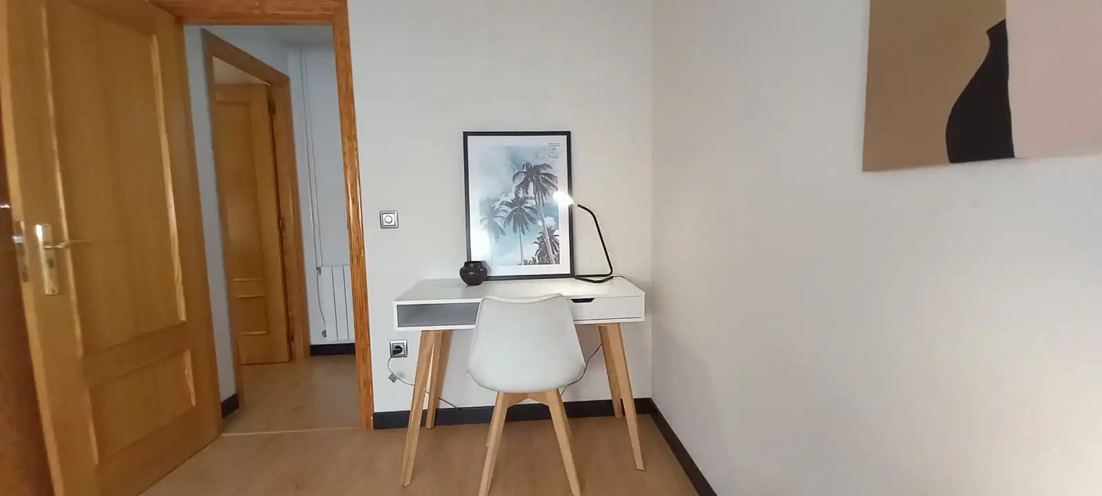 Schlafzimmer von Wohnung zur Miete in Sagunto / Sagunt mit Klimaanlage, Heizung und Möbliert